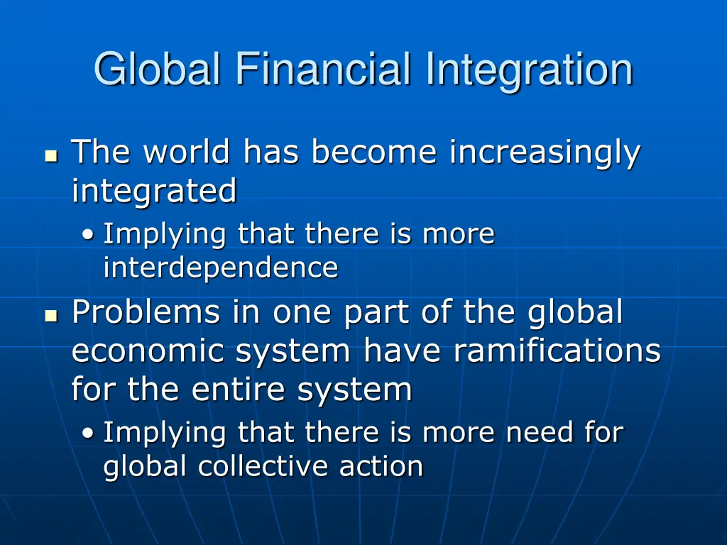 global financial integration