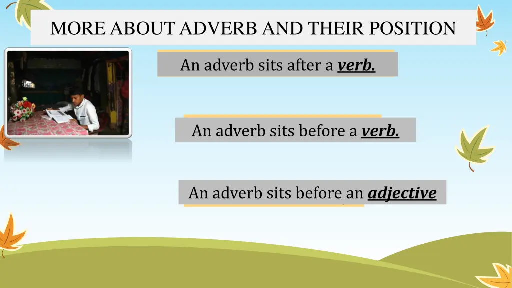 more about adverb and their position