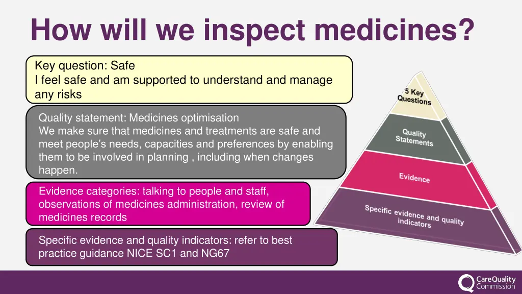 how will we inspect medicines