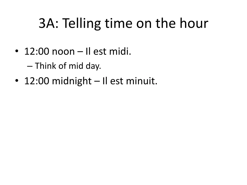 3a telling time on the hour 2