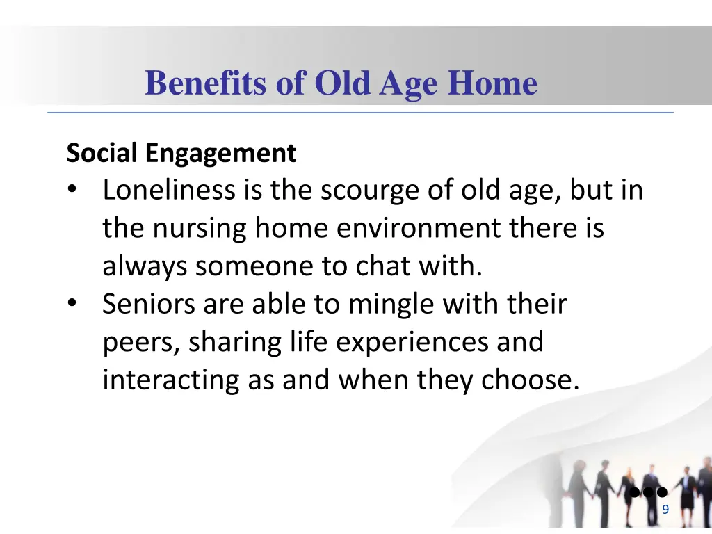 benefits of old age home 3