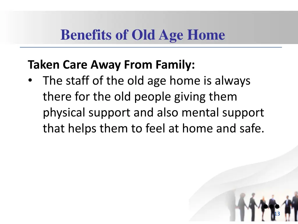 benefits of old age home 7