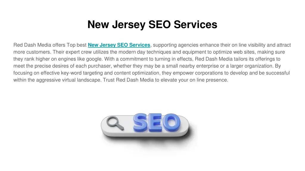 new jersey seo services