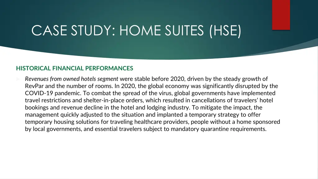 case study home suites hse 30