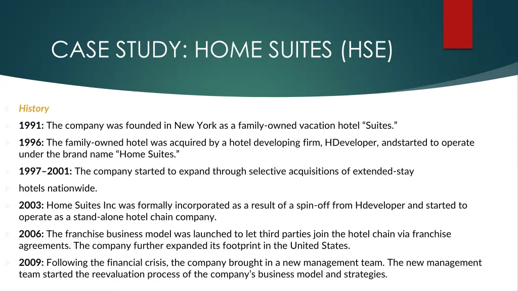 case study home suites hse 6