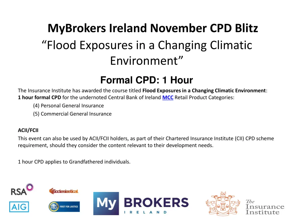 mybrokers ireland november cpd blitz flood