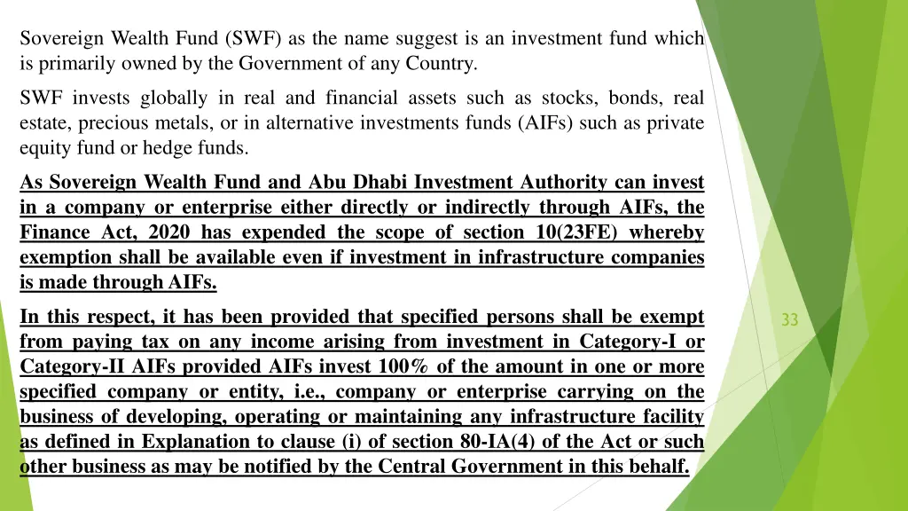 sovereign wealth fund swf as the name suggest