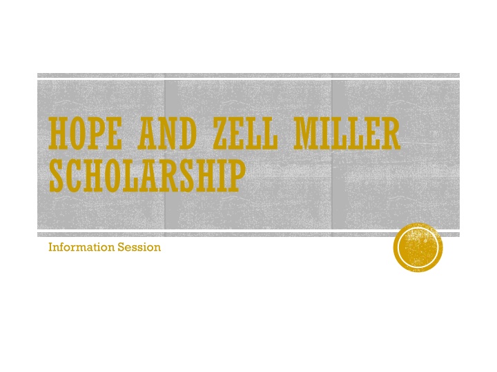 hope and zell miller scholarship