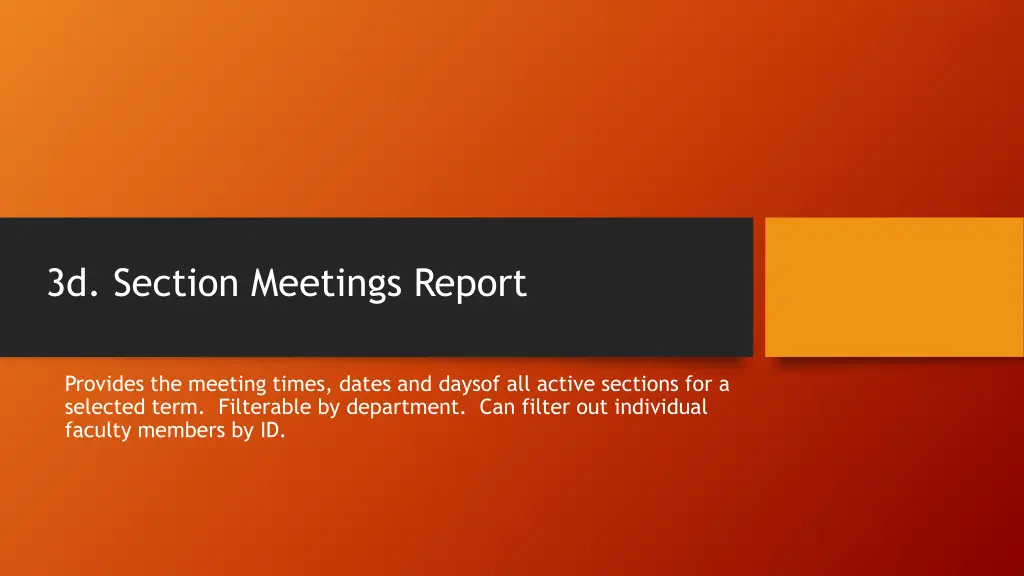 3d section meetings report