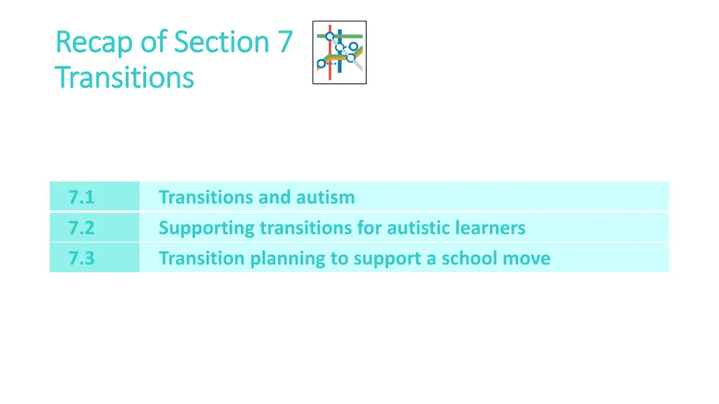 recap of section 7 recap of section 7 transitions