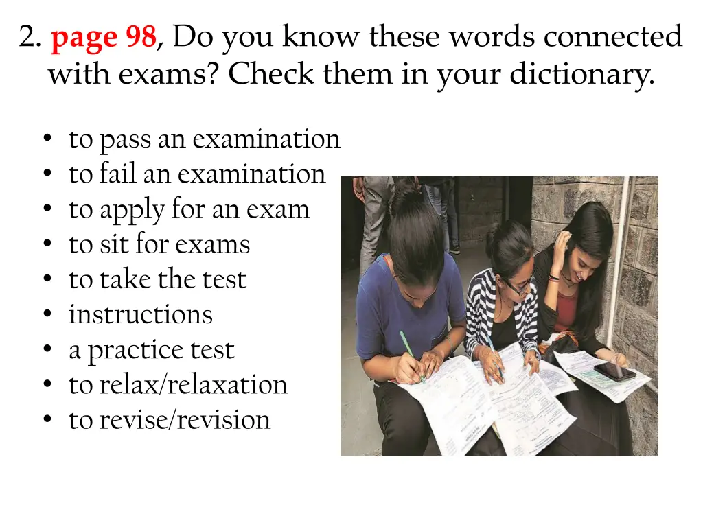 2 page 98 do you know these words connected with