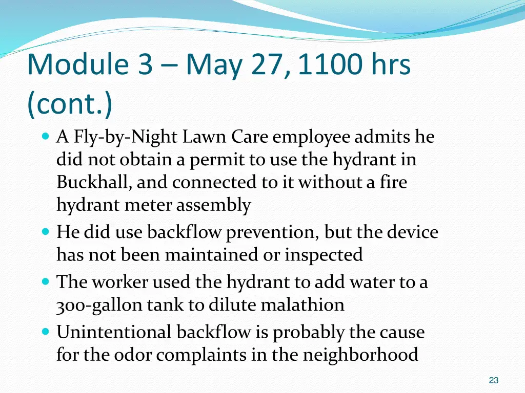 module 3 may 27 1100 hrs cont a fly by night lawn