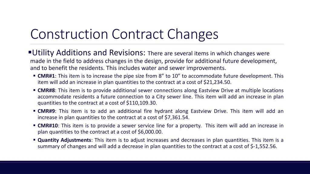 construction contract changes 1