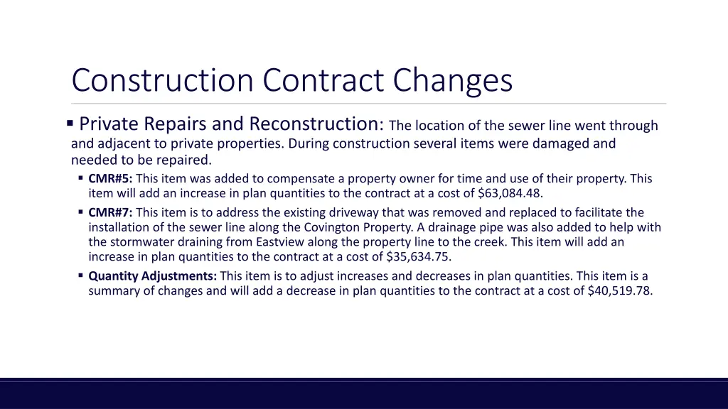 construction contract changes 2