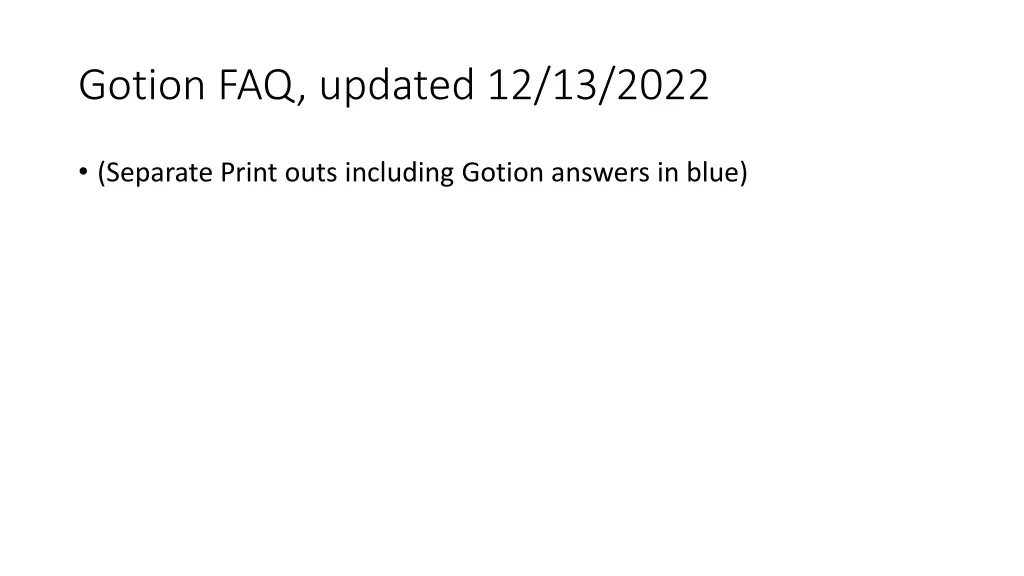 gotion faq updated 12 13 2022