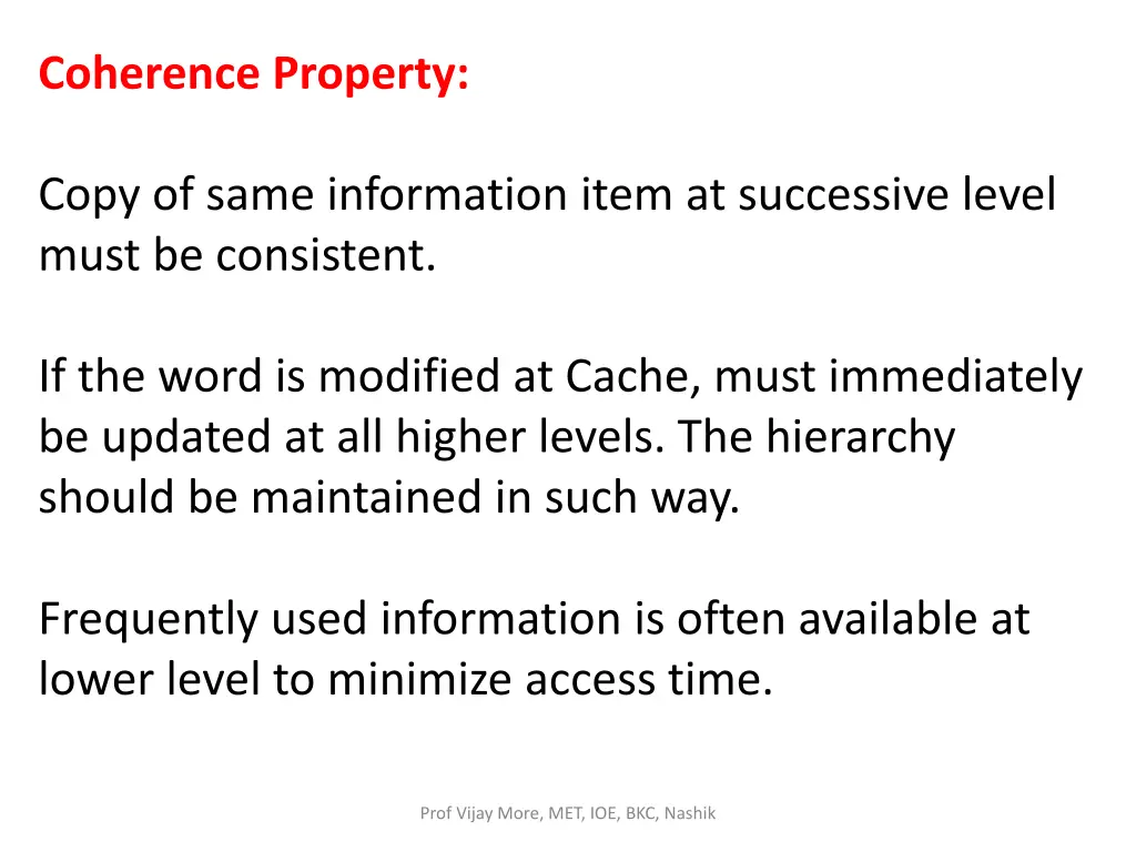 coherence property