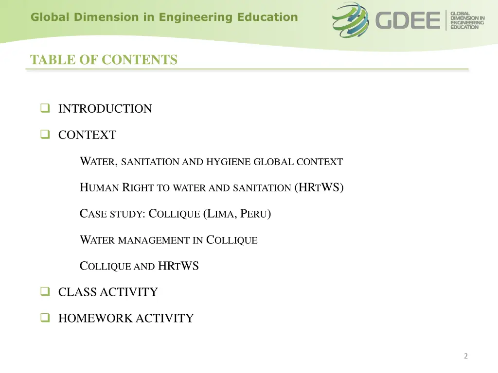 global dimension in engineering education 1