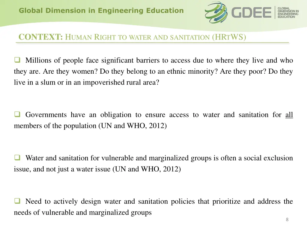 global dimension in engineering education 7