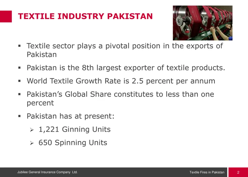 textile industry pakistan