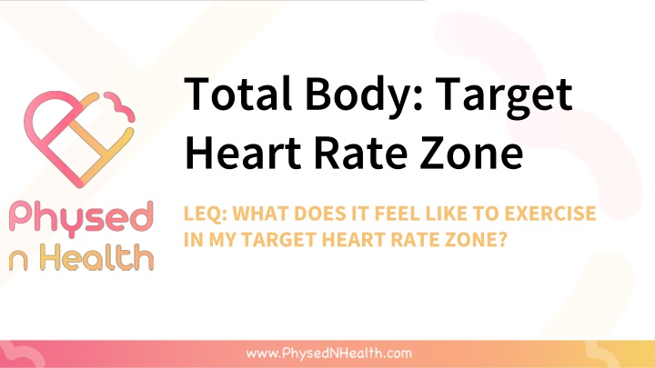 total body target heart rate zone