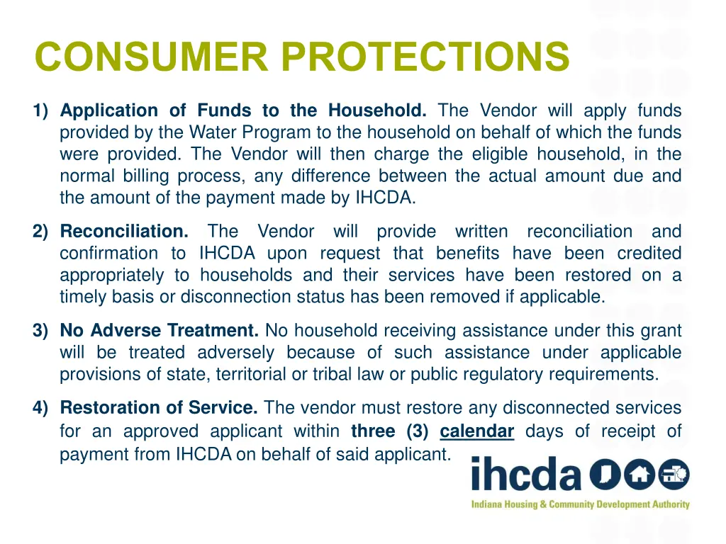 consumer protections