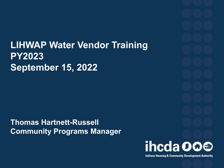 lihwap water vendor training py2023 september