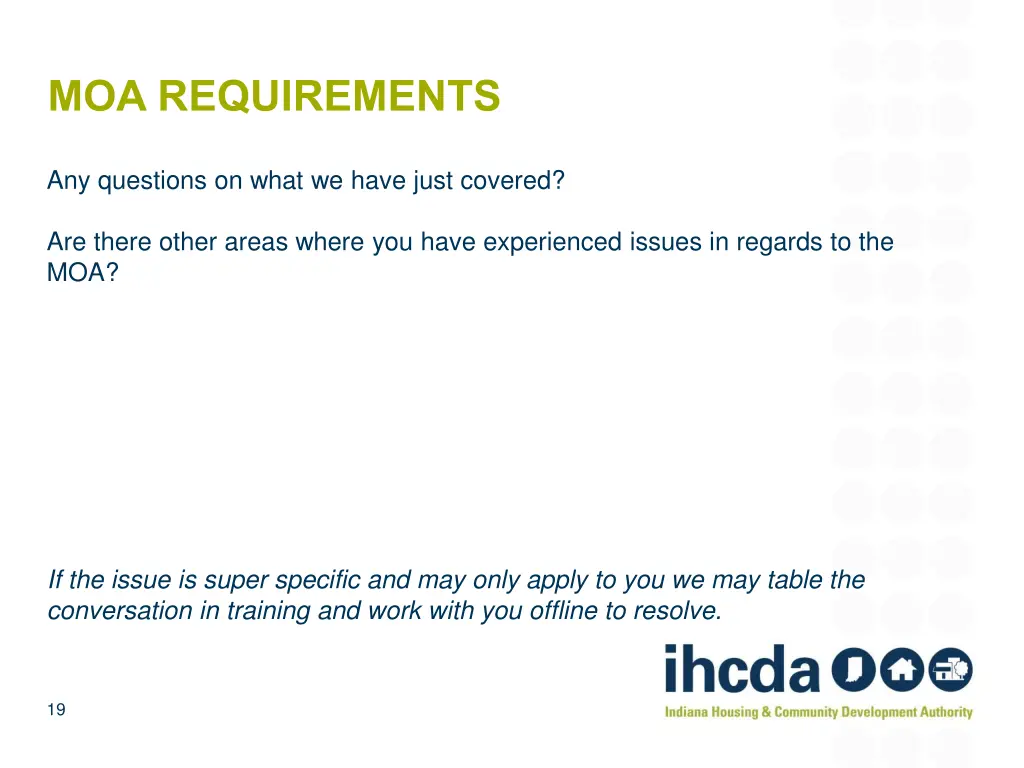 moa requirements