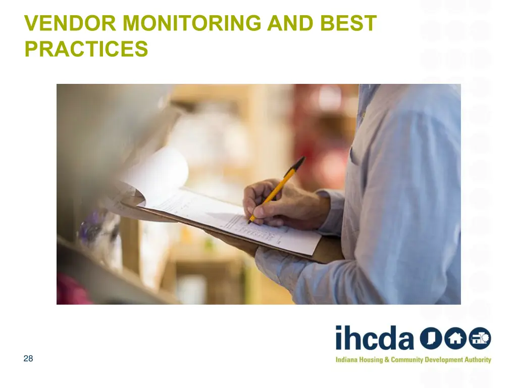 vendor monitoring and best practices