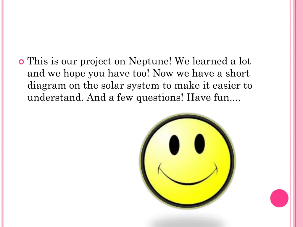 this is our project on neptune we learned