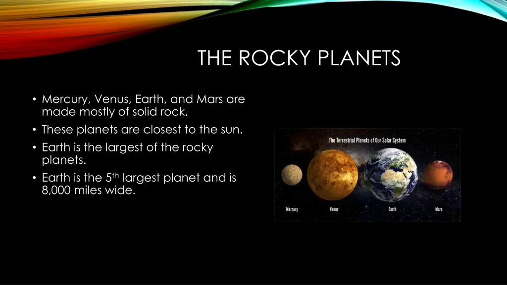 the rocky planets