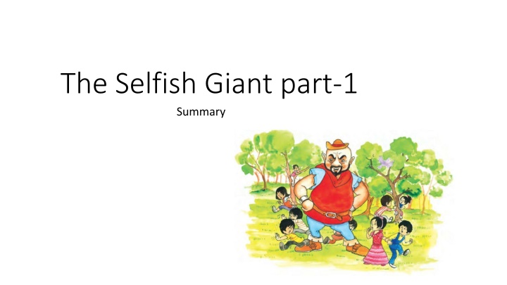 the selfish giant part 1 summary