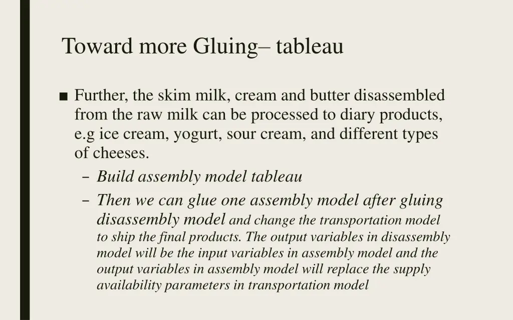 toward more gluing tableau 2