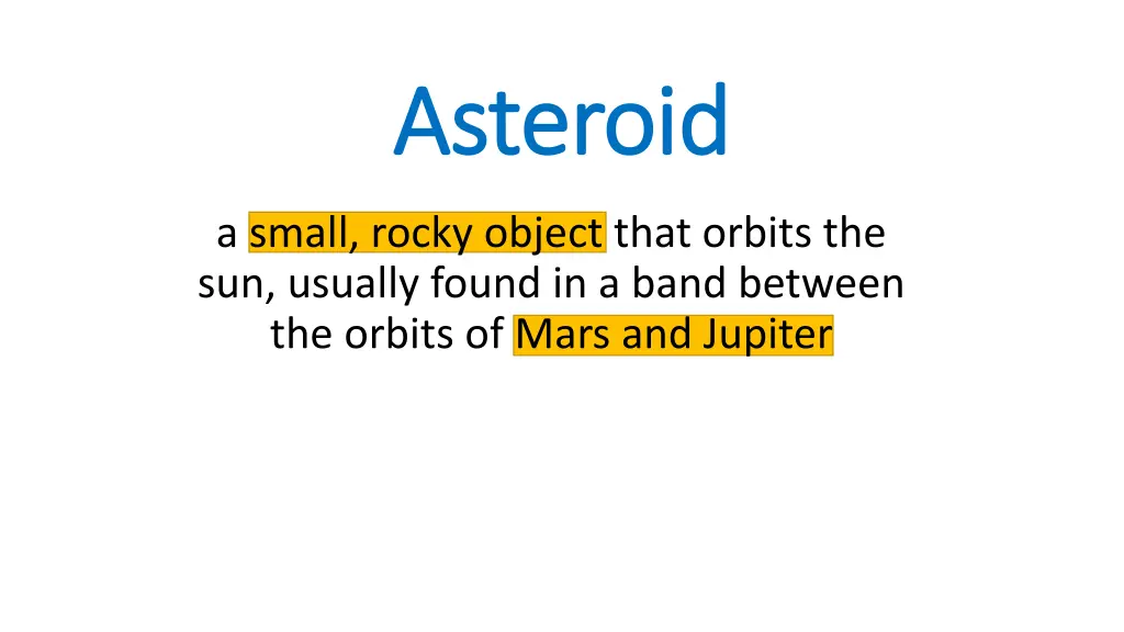 asteroid asteroid