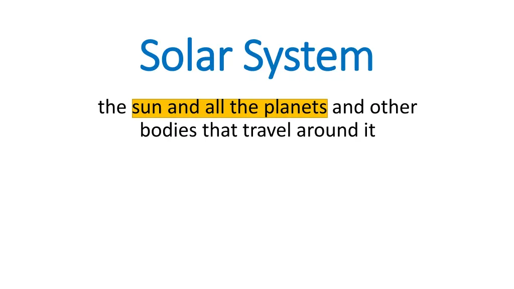 solar system solar system