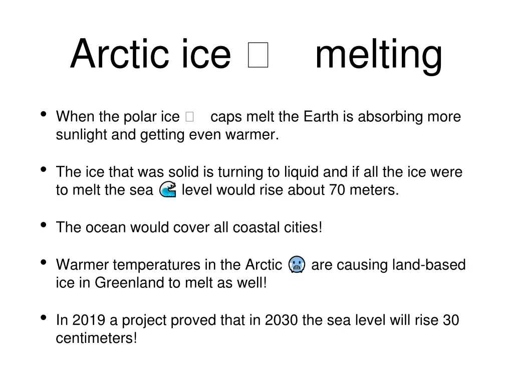 arctic ice melting