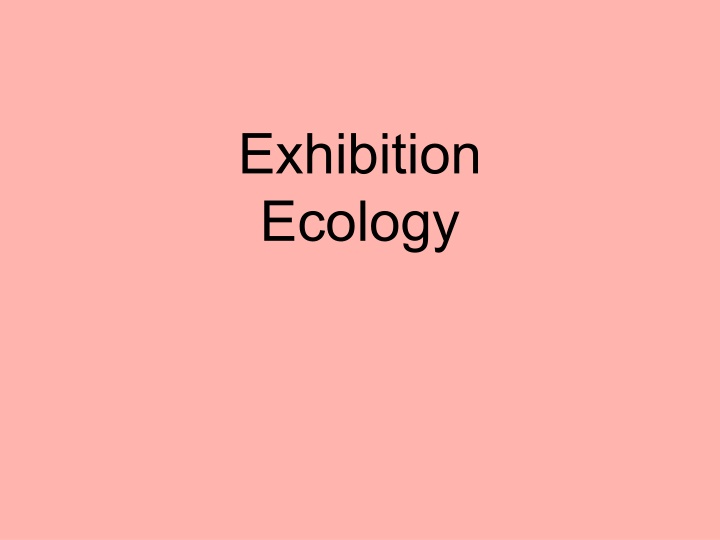 exhibition ecology