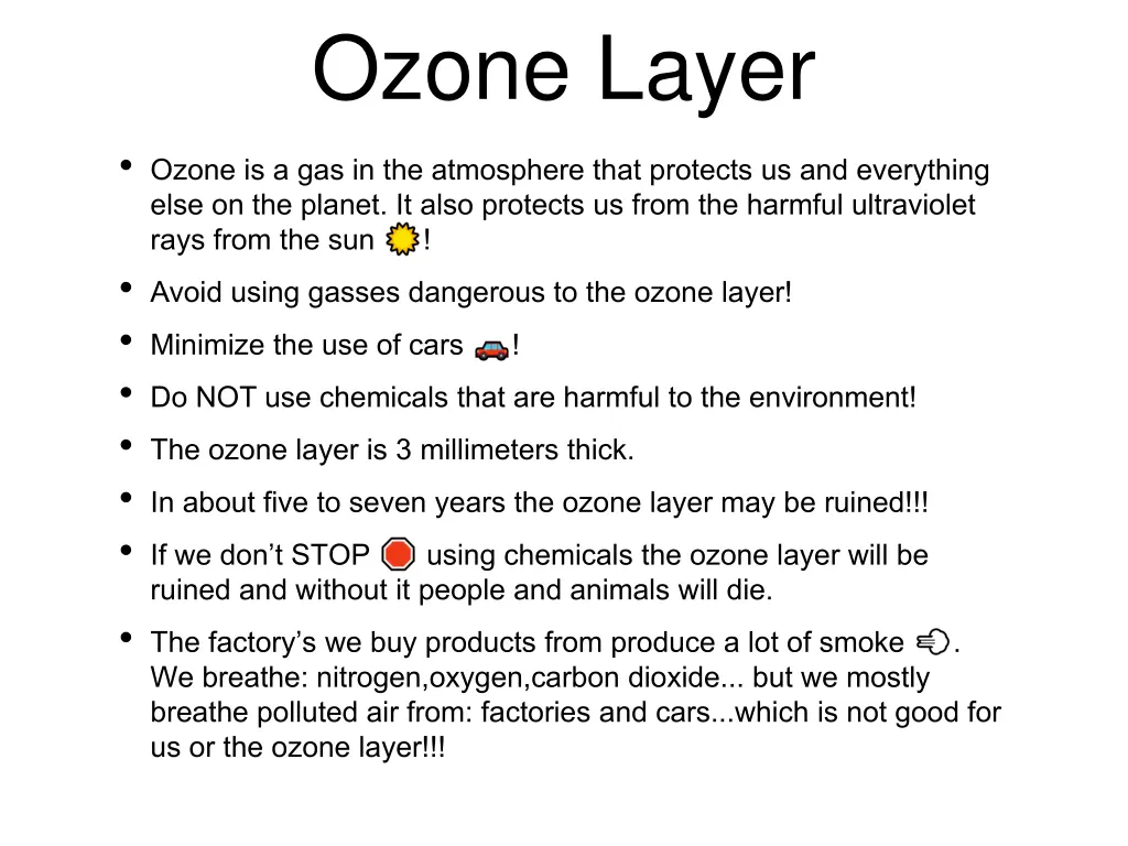 ozone layer