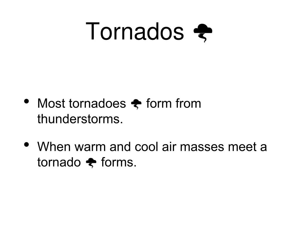 tornados