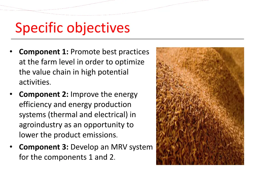 specific objectives