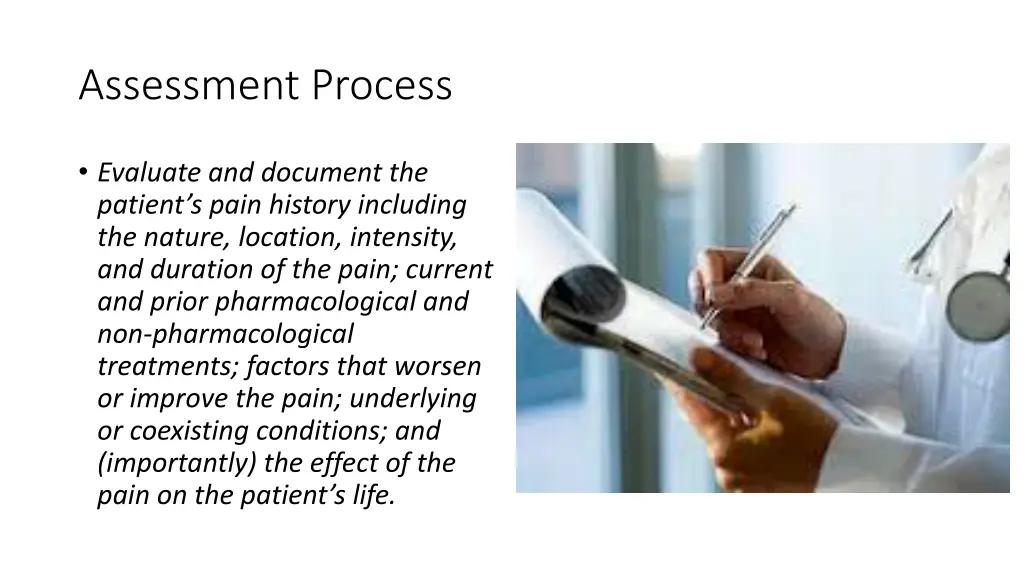 assessment process