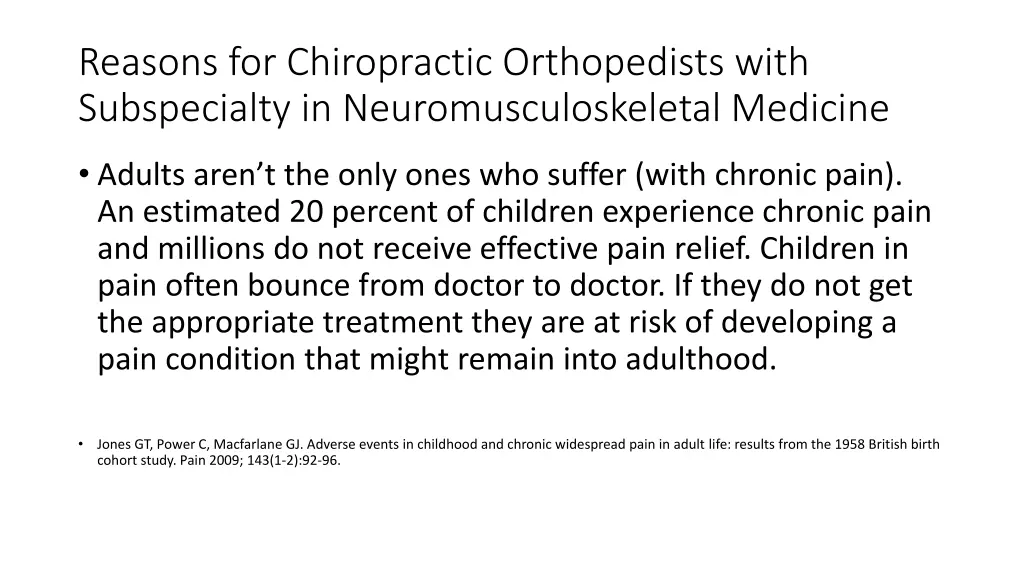 reasons for chiropractic orthopedists with 3