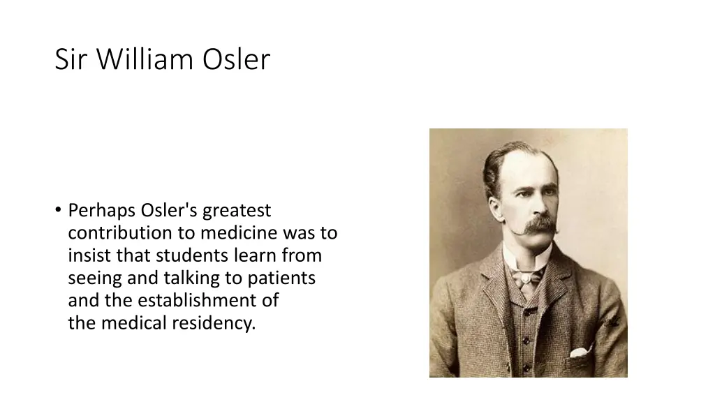 sir william osler