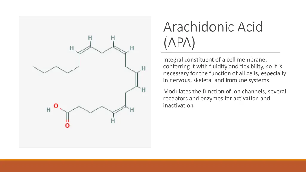 arachidonic acid apa