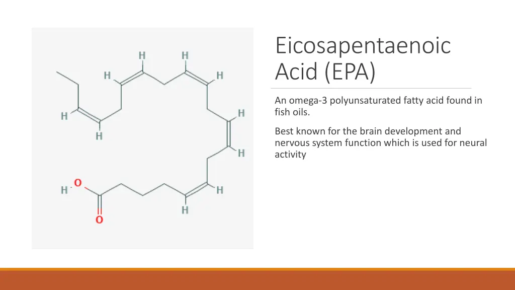 eicosapentaenoic acid epa