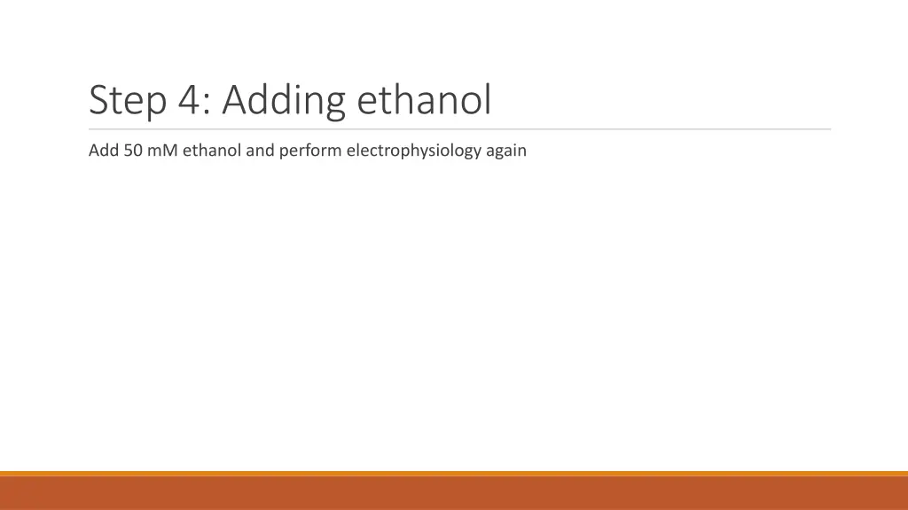 step 4 adding ethanol