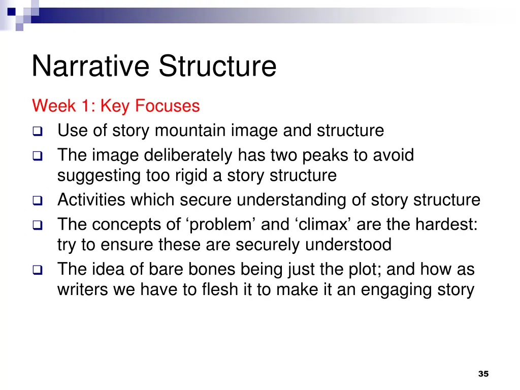 narrative structure