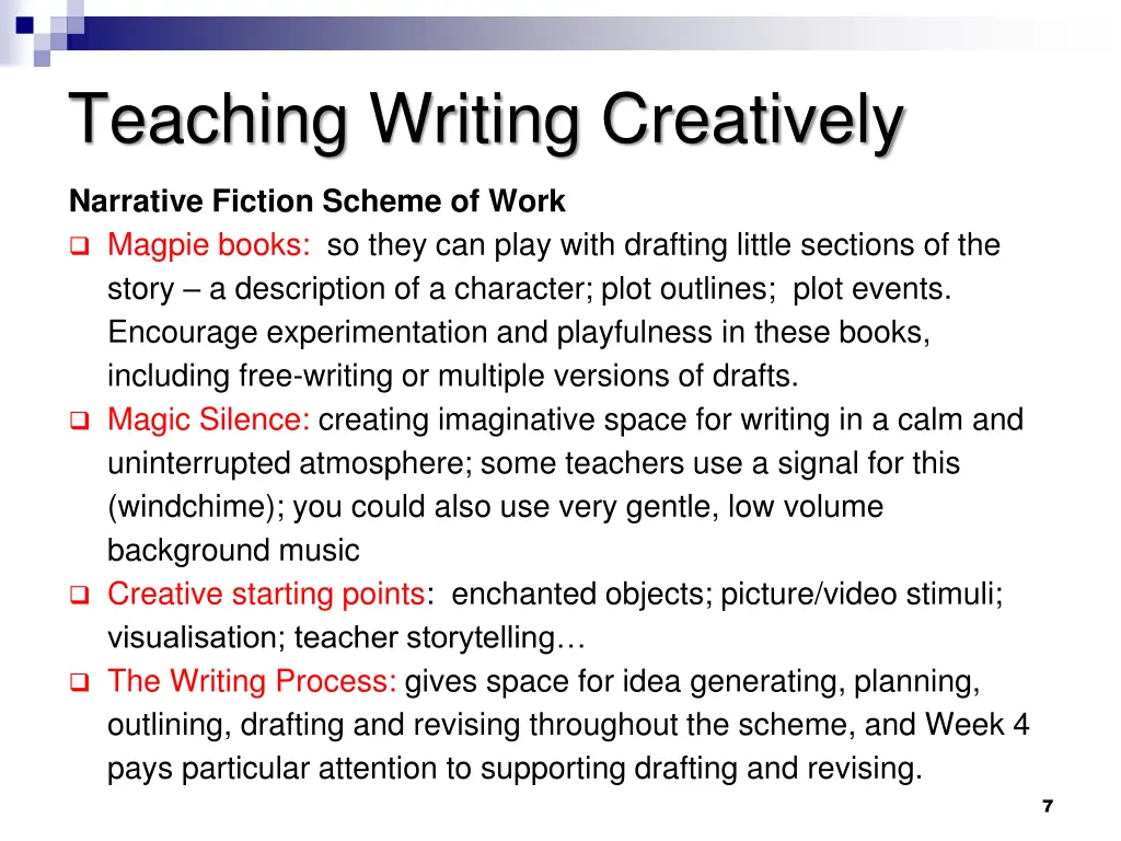 teaching writing creatively 1