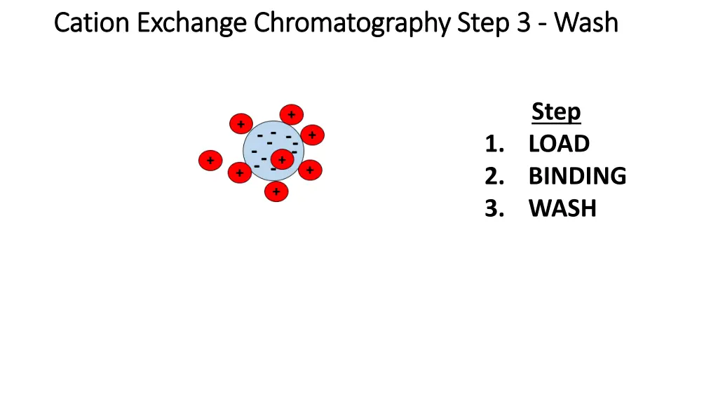 cation exchange chromatography step cation