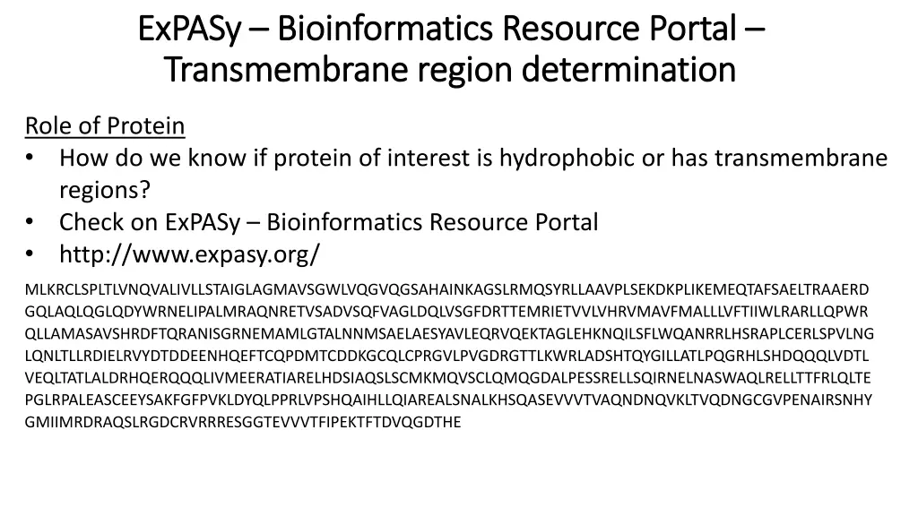 expasy expasy bioinformatics resource