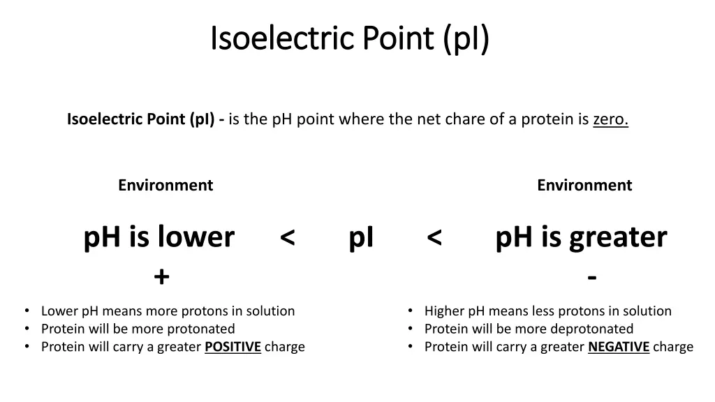 isoelectric point isoelectric point pi pi